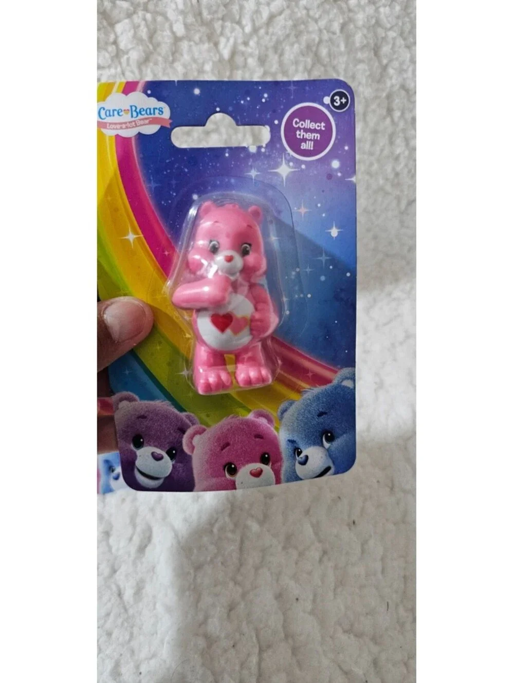 (Set of 4) New Care Bears Mini Figures Plastic Cheer Share Grumpy Love A Lot Toy